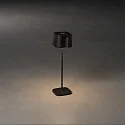 Konstsmide Outdoor LED Akku-Tischleuchte NICE, IP54, 2.5W 2700K/3000K 120lm, mit Touch-Dimmer, Schwarz