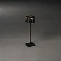 Konstsmide Outdoor LED Akku-Tischleuchte NICE, IP54, 2.5W 2700K/3000K 120lm, mit Touch-Dimmer, Schwarz