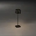 Konstsmide Outdoor LED Akku-Tischleuchte NICE, IP54, 2.5W 2700K/3000K 120lm, mit Touch-Dimmer, Schwarz