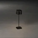 Konstsmide Outdoor LED Akku-Tischleuchte NICE, IP54, 2.5W 2700K/3000K 120lm, mit Touch-Dimmer, Schwarz