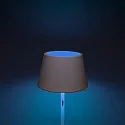 Konstsmide Outdoor LED Akku Stehleuchte PROMEZIA, IP54, 10W RGB + 2700/3000/4000K 600lm, mit Touch-Dimmer, weiß