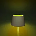 Konstsmide Outdoor LED Akku Stehleuchte PROMEZIA, IP54, 10W RGB + 2700/3000/4000K 600lm, mit Touch-Dimmer, weiß