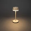 Outdoor LED Akku-Tischleuchte LYON, IP54, 2700 / 3000 / 4000K / RGB, mit USB-Port + Touch-DImmer, terracotta