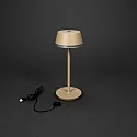 Outdoor LED Akku-Tischleuchte LYON, IP54, 2700 / 3000 / 4000K / RGB, mit USB-Port + Touch-DImmer, terracotta