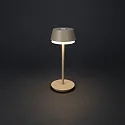 Outdoor LED Akku-Tischleuchte LYON, IP54, 2700 / 3000 / 4000K / RGB, mit USB-Port + Touch-DImmer, terracotta