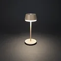 Outdoor LED Akku-Tischleuchte LYON, IP54, 2700 / 3000 / 4000K / RGB, mit USB-Port + Touch-DImmer, terracotta