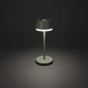 Konstsmide Outdoor LED Akku-Tischleuchte LYON, IP54, 2700 / 3000 / 4000K / RGB, mit USB-Port + Touch-DImmer, grün / grau