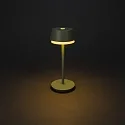 Konstsmide Outdoor LED Akku-Tischleuchte LYON, IP54, 2700 / 3000 / 4000K / RGB, mit USB-Port + Touch-DImmer, grün / grau