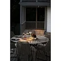 Konstsmide Outdoor LED Akku-Tischleuchte LYON, IP54, 2700 / 3000 / 4000K / RGB, mit USB-Port + Touch-DImmer, grün / grau
