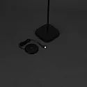 Konstsmide battery floor lamp NICE square, with USB connection, CCT Switch, with touch dimmer IP54, black dimmable