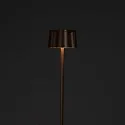 Konstsmide Outdoor LED Akku-Stehleuchte NICE, IP54, 2700 / 3000K, mit USB-Ladestation, dimmbar innen / außen, Aluminium, rost