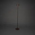 Konstsmide Outdoor LED Akku-Stehleuchte NICE, IP54, 2700 / 3000K, mit USB-Ladestation, dimmbar innen / außen, Aluminium, rost
