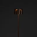 Konstsmide Outdoor LED Akku-Stehleuchte NICE, IP54, 2700 / 3000K, mit USB-Ladestation, dimmbar innen / außen, Aluminium, rost