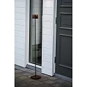 Konstsmide Outdoor LED Akku-Stehleuchte NICE, IP54, 2700 / 3000K, mit USB-Ladestation, dimmbar innen / außen, Aluminium, rost