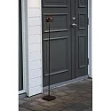 Konstsmide Outdoor LED Akku-Stehleuchte NICE, IP54, 2700 / 3000K, mit USB-Ladestation, dimmbar innen / außen, Aluminium, rost