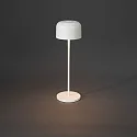 Konstsmide battery table lamp LILLE with USB connection, with touch dimmer IP54, white dimmable