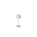 battery table lamp LILLE MINI with USB connection, with touch dimmer IP54, white dimmable