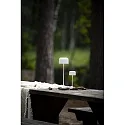 Konstsmide battery table lamp LILLE MINI with USB connection, with touch dimmer IP54, white dimmable