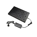 Konstsmide Ladestation CHARGER für Konstsmide Akkuleuchten MINI, 15-fach, inkl. Netzteil + Ebenen-Verbindern, IP20, schwarz