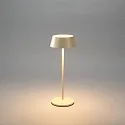 Konstsmide LED Akku-Tischleuchte MENTON USB, 2,9W, 2200/2700K, 10-115lm, IP54, dimmbar, sand