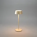 Konstsmide LED Akku-Tischleuchte MENTON USB, 2,9W, 2200/2700K, 10-115lm, IP54, dimmbar, sand