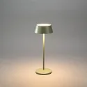 Konstsmide LED Akku-Tischleuchte MENTON USB, 2,9W, 2200/2700K, 10-115lm, IP54, dimmbar, grün-grau