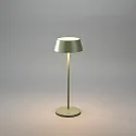Konstsmide LED Akku-Tischleuchte MENTON USB, 2,9W, 2200/2700K, 10-115lm, IP54, dimmbar, grün-grau