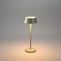 Konstsmide LED Akku-Tischleuchte MENTON USB, 2,9W, 2200/2700K, 10-115lm, IP54, dimmbar, grün-grau