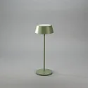 Konstsmide LED Akku-Tischleuchte MENTON USB, 2,9W, 2200/2700K, 10-115lm, IP54, dimmbar, grün-grau