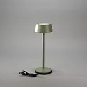 Konstsmide LED Akku-Tischleuchte MENTON USB, 2,9W, 2200/2700K, 10-115lm, IP54, dimmbar, grün-grau