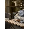 Konstsmide LED Akku-Tischleuchte MENTON USB, 2,9W, 2200/2700K, 10-115lm, IP54, dimmbar, grün-grau