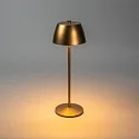 Konstsmide battery table lamp EZE USB IP54, copper, mat
