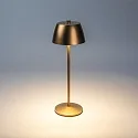 Konstsmide battery table lamp EZE USB IP54, copper, mat