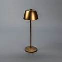 Konstsmide battery table lamp EZE USB IP54, copper, mat