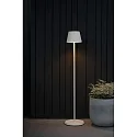 battery floor lamp POMEZIA MEDIUM USB IP54, white dimmable