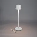 battery floor lamp POMEZIA MEDIUM USB IP54, white dimmable