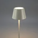battery floor lamp POMEZIA MEDIUM USB IP54, white dimmable