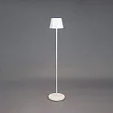 battery floor lamp POMEZIA MEDIUM USB IP54, white dimmable
