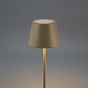 Konstsmide battery floor lamp POMEZIA MEDIUM USB IP54, sand coloured dimmable