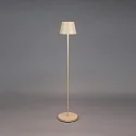 Konstsmide battery floor lamp POMEZIA MEDIUM USB IP54, sand coloured dimmable