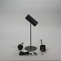 Konstsmide LED Akku-Tischleuchte MULTI 3in1, 1,8W, 2200/3000K, 10-100lm, IP54, dimmbar, schwarz
