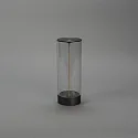 Konstsmide battery table lamp EDISON S USB IP54, anthracite dimmable