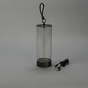 Konstsmide battery table lamp EDISON S USB IP54, anthracite dimmable