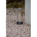 Konstsmide battery table lamp EDISON L USB IP54, anthracite dimmable