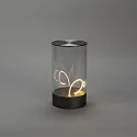 Konstsmide LED Akku-Tischleuchte EDISON M  USB, 1,2W, 2700K, 10-100lm, IP54, dimmbar, anthrazit