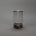 Konstsmide LED Akku-Tischleuchte EDISON M  USB, 1,2W, 2700K, 10-100lm, IP54, dimmbar, anthrazit