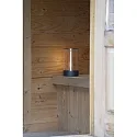 Konstsmide LED Akku-Tischleuchte EDISON M  USB, 1,2W, 2700K, 10-100lm, IP54, dimmbar, anthrazit
