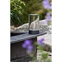 Konstsmide LED Akku-Tischleuchte EDISON M  USB, 1,2W, 2700K, 10-100lm, IP54, dimmbar, anthrazit