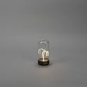 Konstsmide LED Akku-Tischleuchte EDISON XS USB, 0,4W, 2700K, 5-55lm, IP54, dimmbar, anthrazit