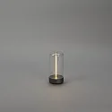 Konstsmide LED Akku-Tischleuchte EDISON XS USB, 0,4W, 2700K, 5-55lm, IP54, dimmbar, anthrazit
